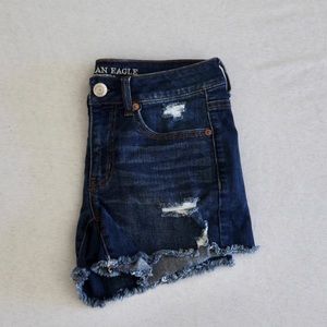 american eagle denim shorts size 6
